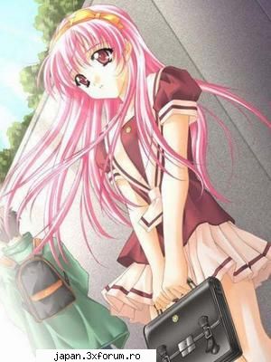 anime girls pink hair...i hate pink