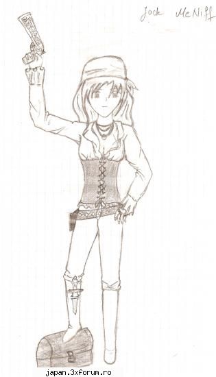 My drawings - a doua fata pirat... :D - Fan-Art