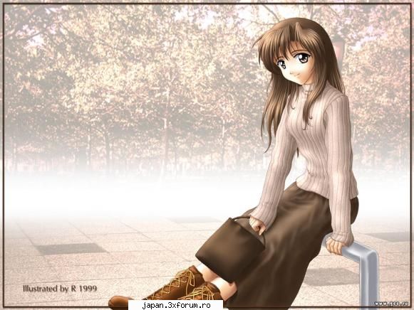 Poza care va caracterizeza - anime girl - Purple Rosses