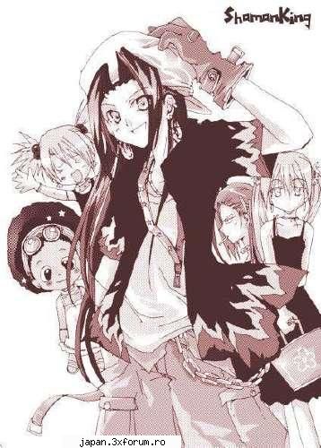Shaman King gallery - o poza cu Hao si echipa hanagumi+opacho - Shaman King
